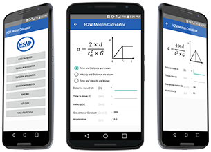 image of Linear Motion Calculator Android App